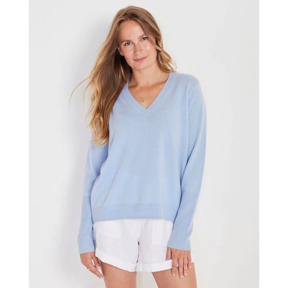 Not Monday Sweaters - Not Monday Ava Cashmere V-Neck Sweater